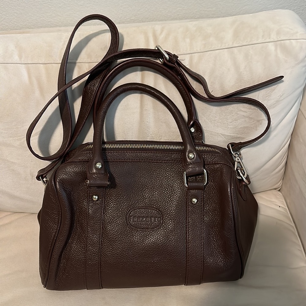 Vintage Terzetto Doctor Genuine Caramel Leather Purse